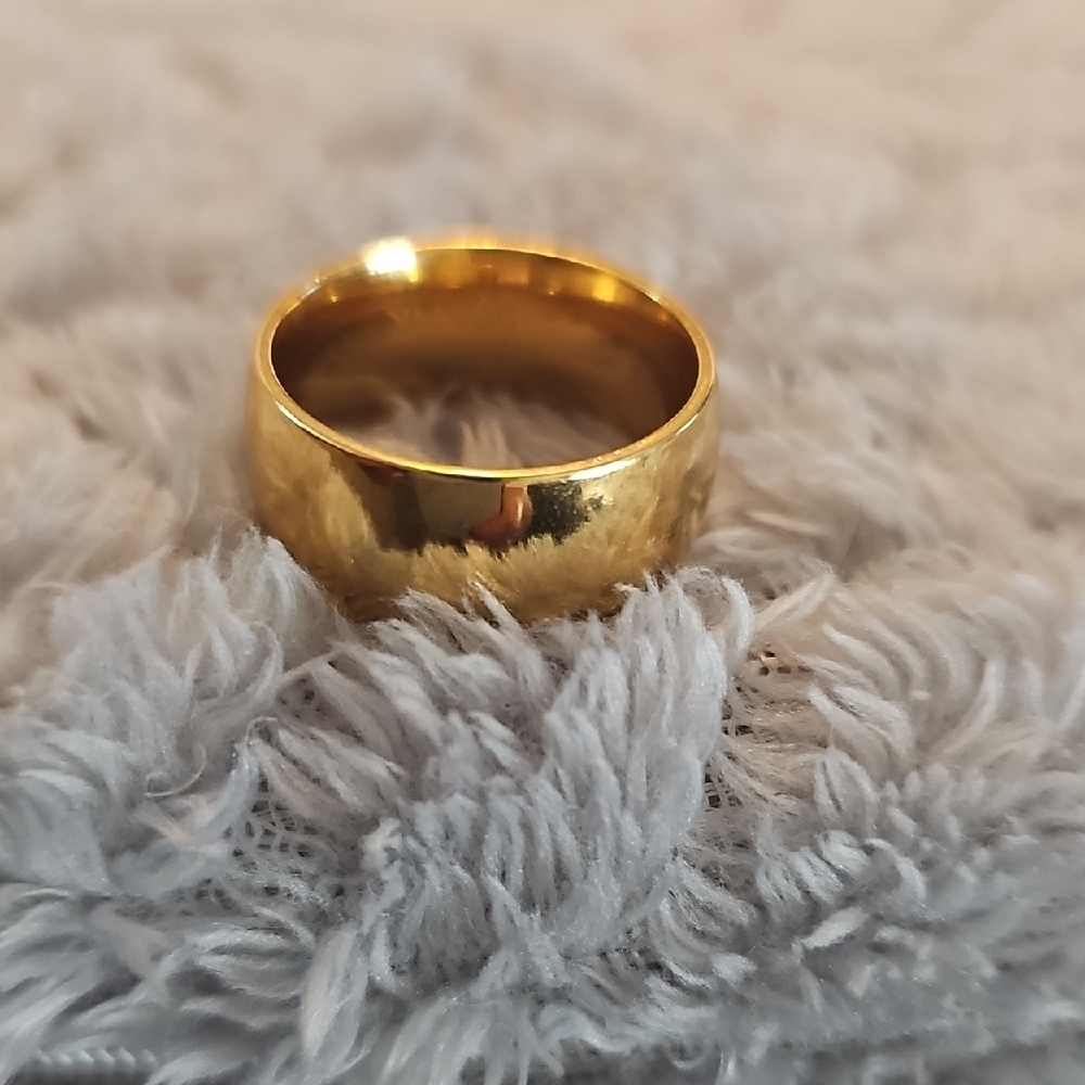 Classic Stainless Steel  Gold Band for Men